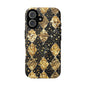 Elegant Gold & Black Phone Case for Tough Protection