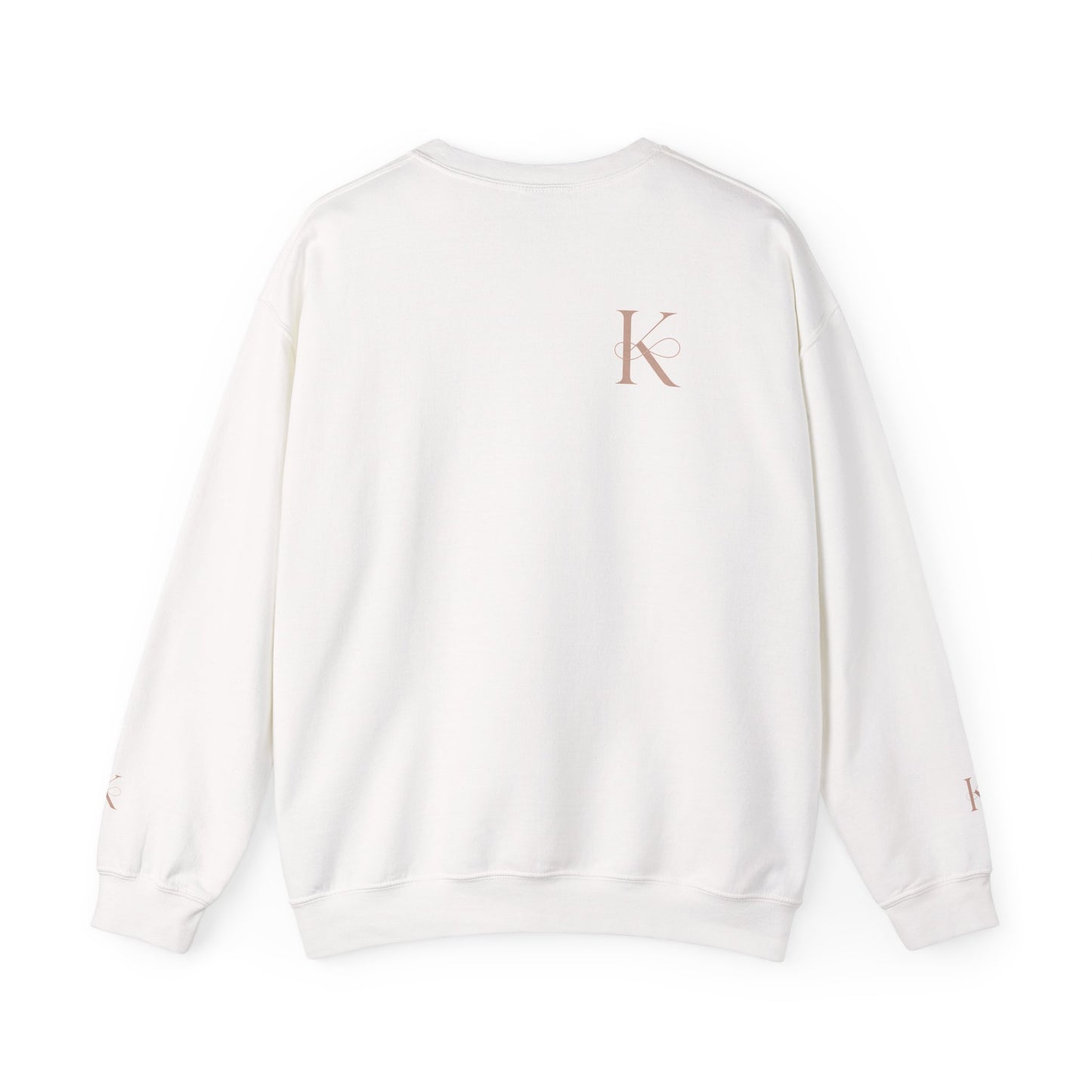 Minimalist Unisex Crewneck Sweatshirt with Initial Charm, Comfortable Lounge Wear, Gift for Him or Her, Casual Style, Everyday Essential