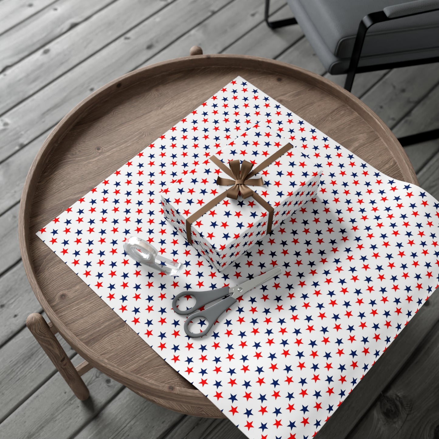 Gift Wrap Papers stars red white and blue