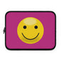 Happy Smiley Laptop Sleeve, Fun Laptop Case, Cute Tech Accessory, Gift for Students, Cheerful Computer Cover, Birthday Present