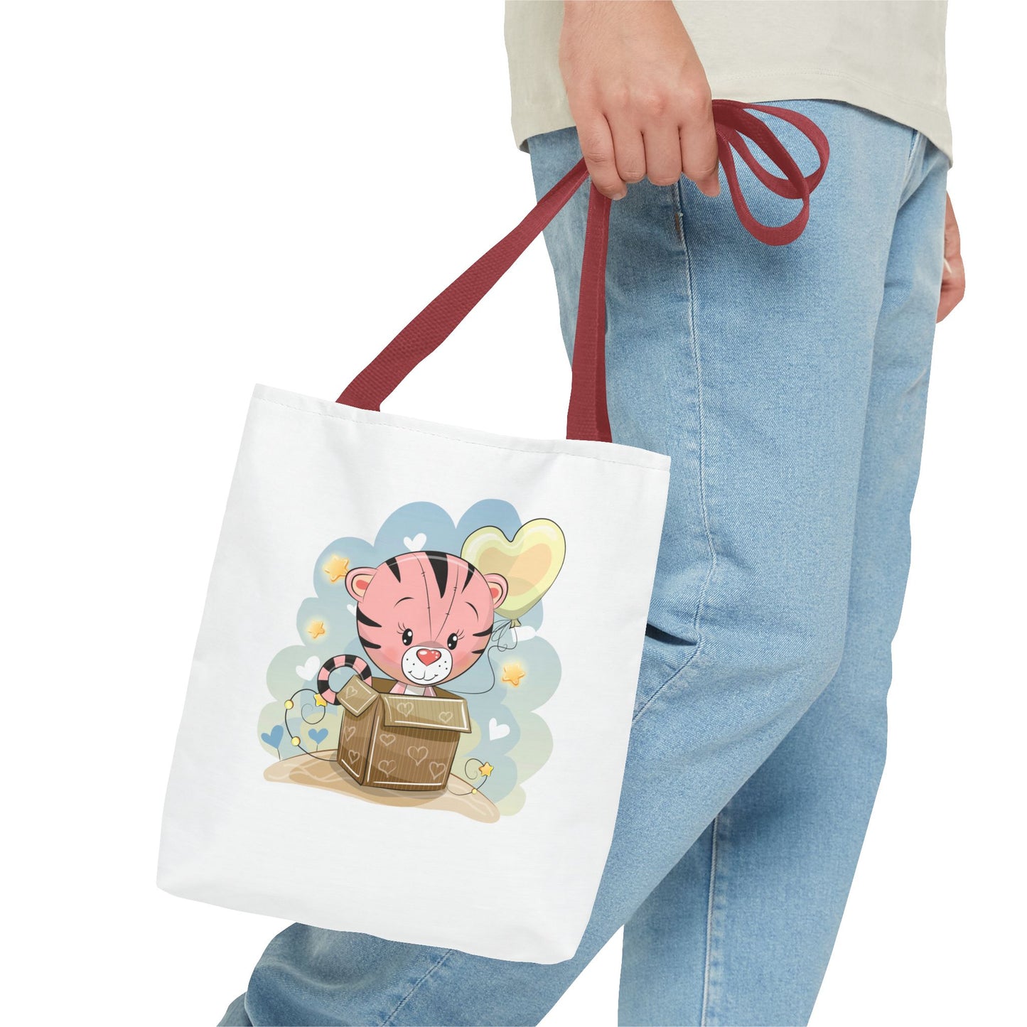 Cute Tiger Tote Bag Cute Shopping Bag, Eco-Friendly Tote, Kids' Tote