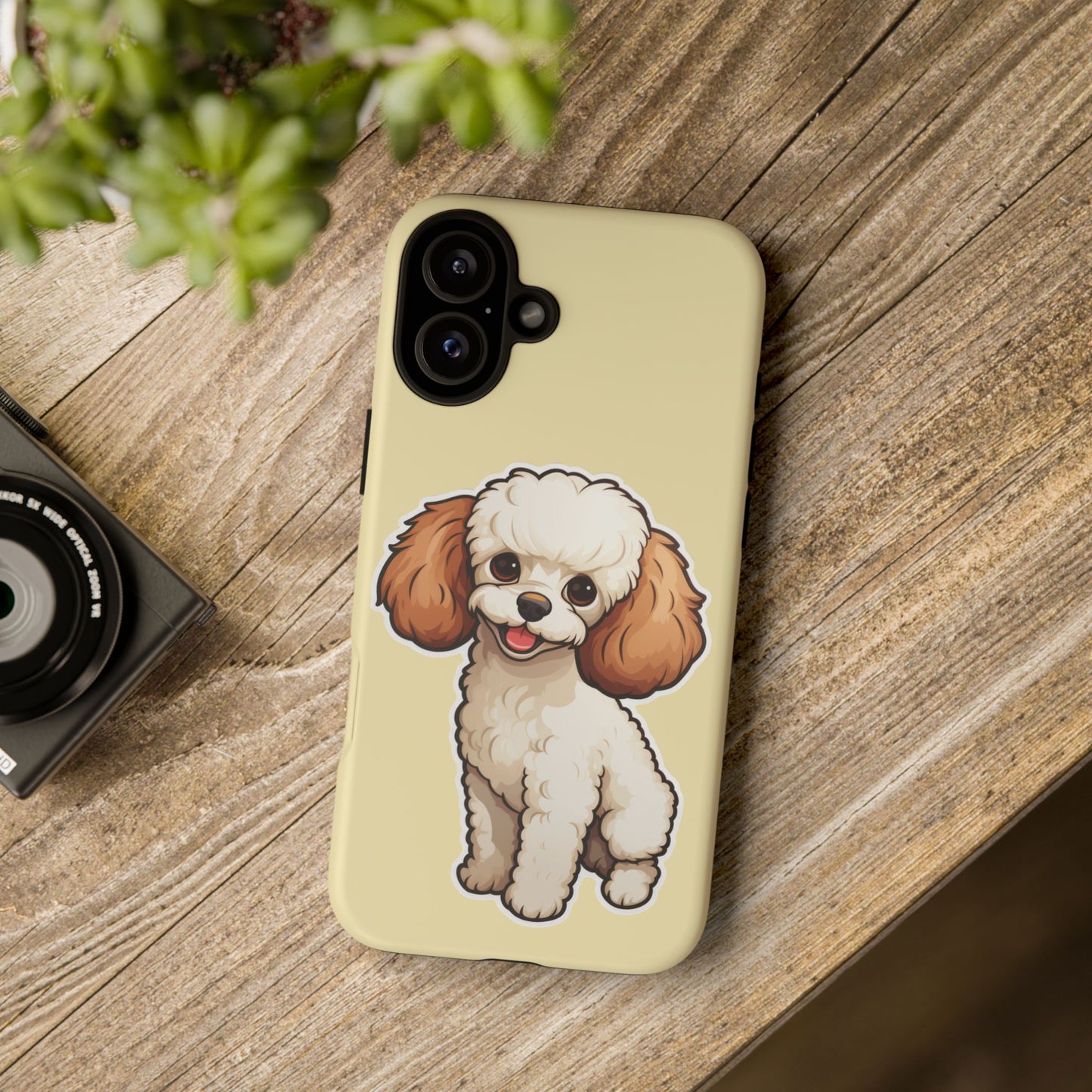 Cute Dog Phone Case, Pet Lover Gift, Custom Phone Cover, Cartoon Dog Case, Durable Phone Accessory