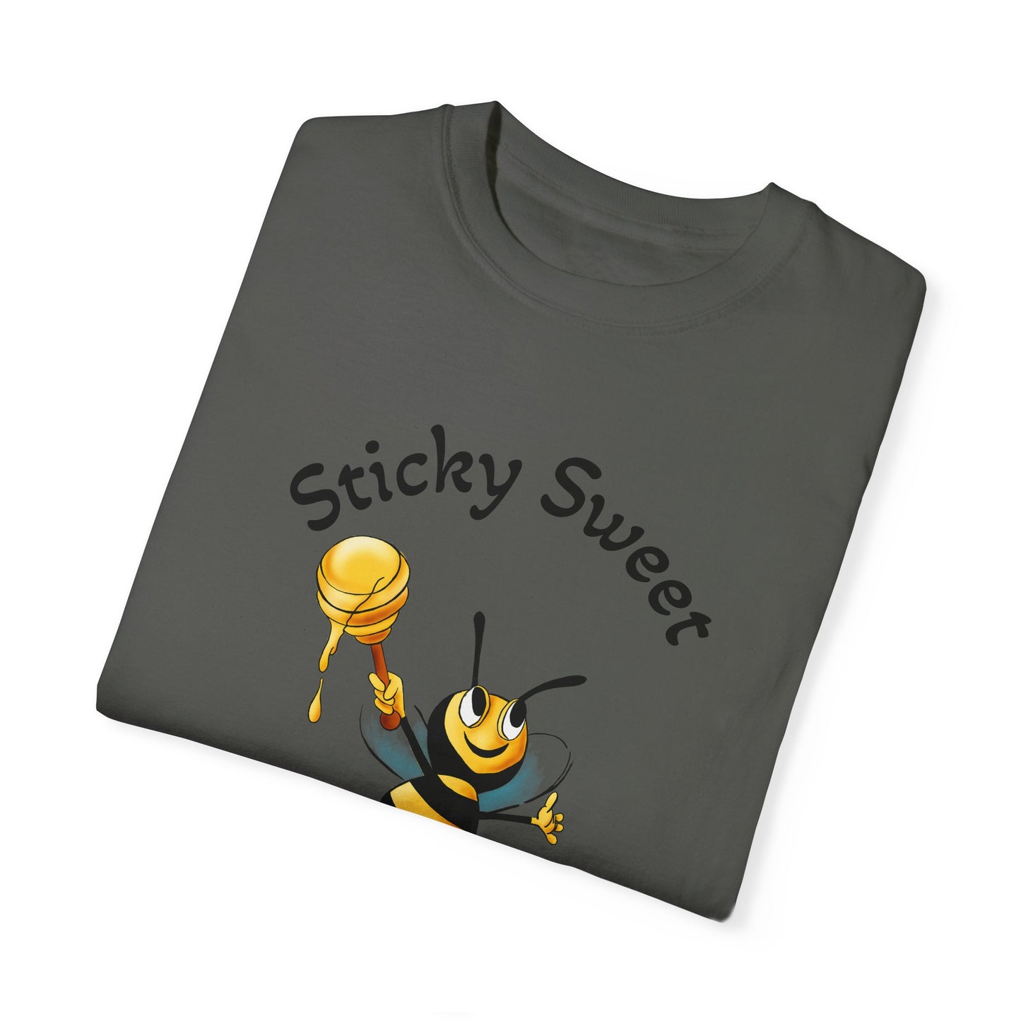 Bee-Themed Unisex T-Shirt - "Sticky Sweet" Graphic