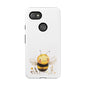 Bee Phone Case, Cute Bee Design, Tough Phone Cover, Gift for Nature Lovers, Floral Bee Mobile Case, Bee-themed Accessory