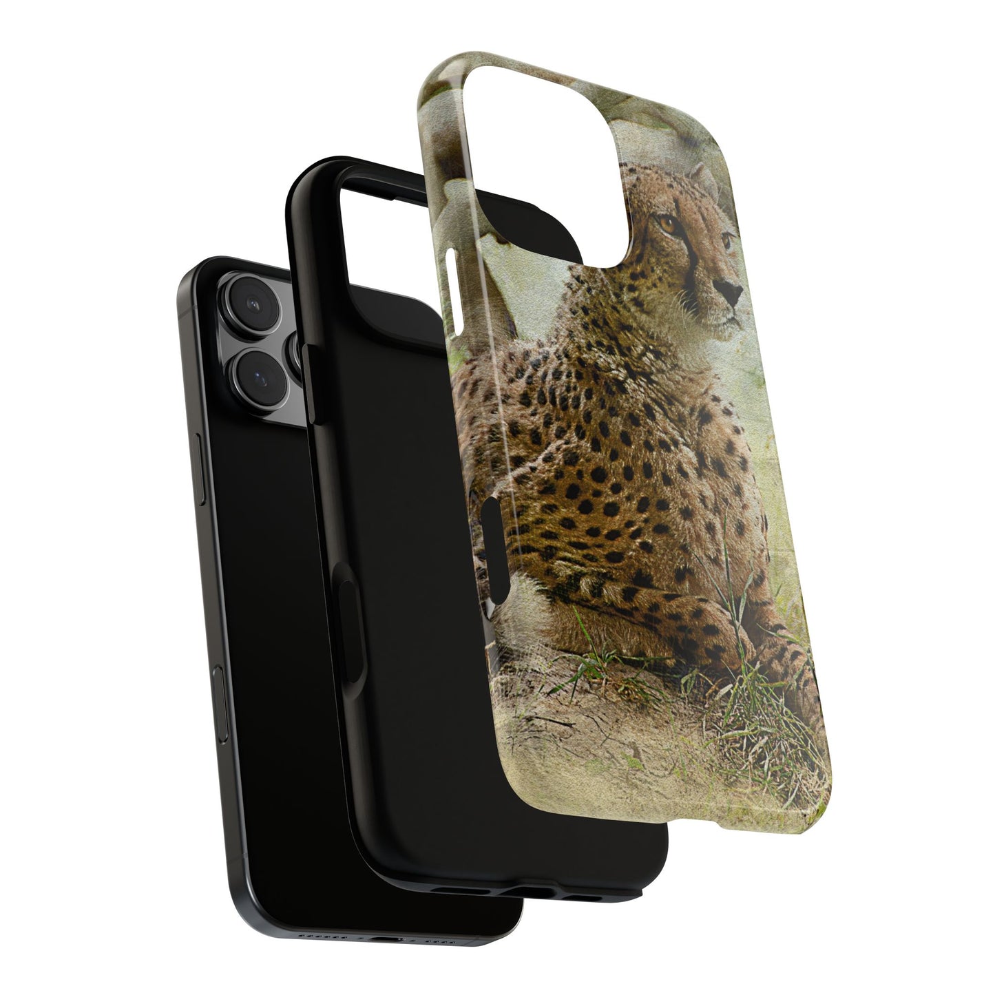Cheetah Phone Case, Tough Cases, Animal Lover Gift, Wildlife Protection, Eco-Friendly Mobile Cover, Unique Phone Accessory