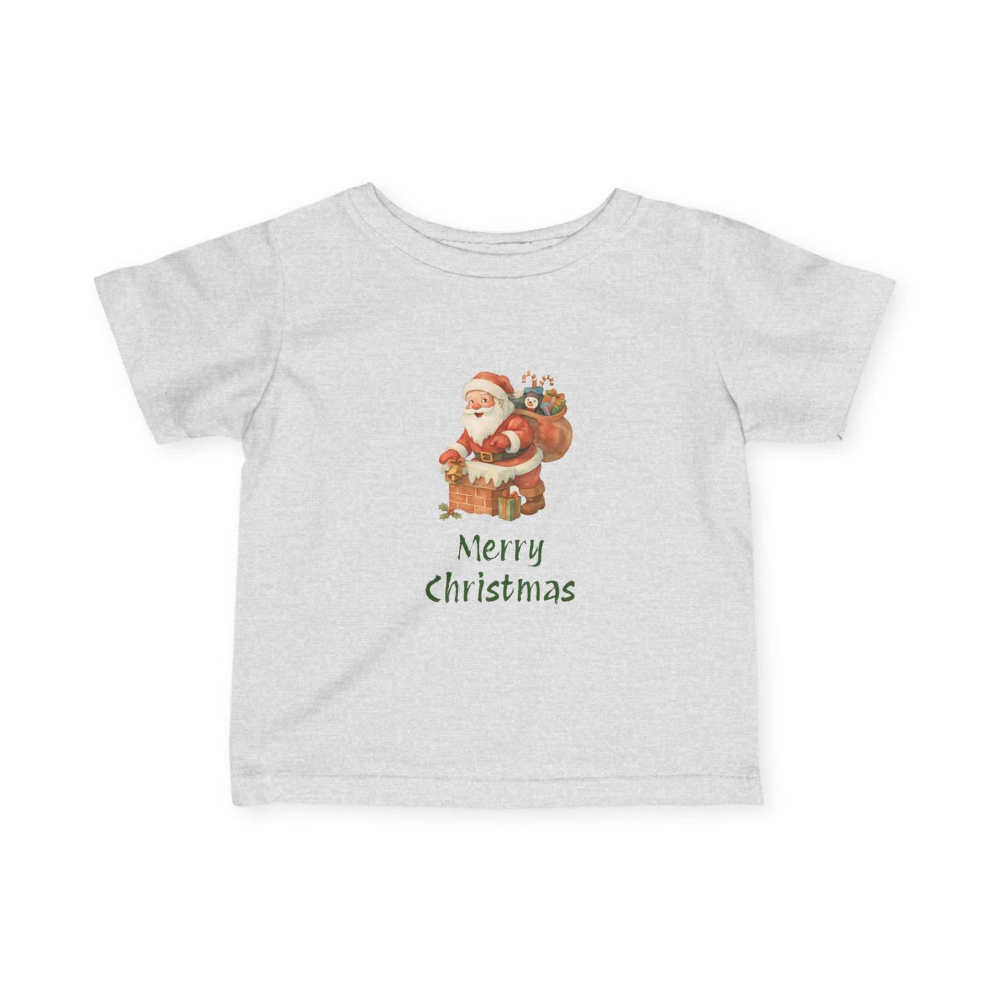 Merry Christmas Infant Tee, Holiday Baby Shirt, Cute Christmas Gift, Toddler Christmas Tee, Santa Infant T-Shirt