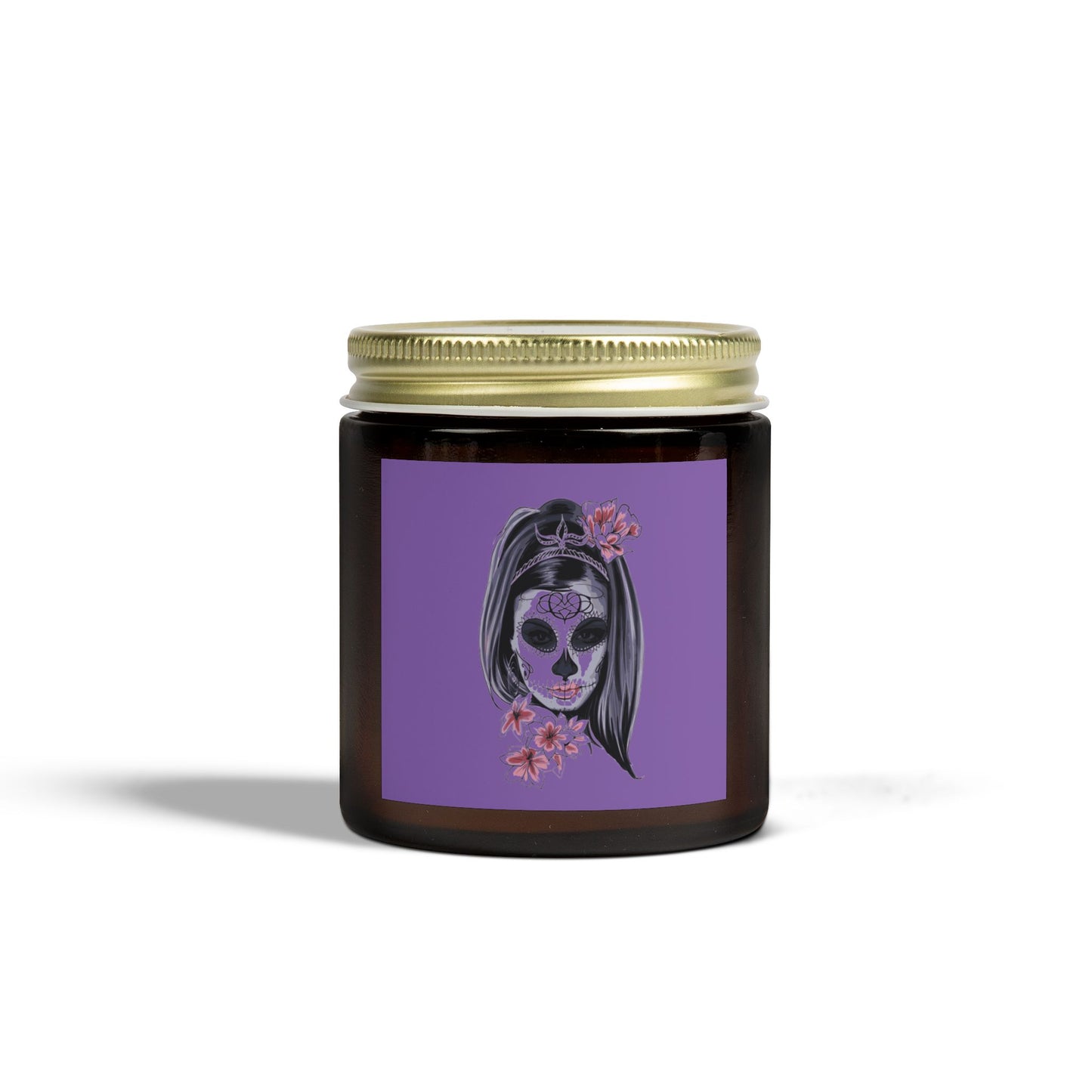 Day of the Dead Scented Candles, Coconut Apricot Wax, Spider Web Decor, Cozy Home Fragrance, Fall Decor, Gift for October