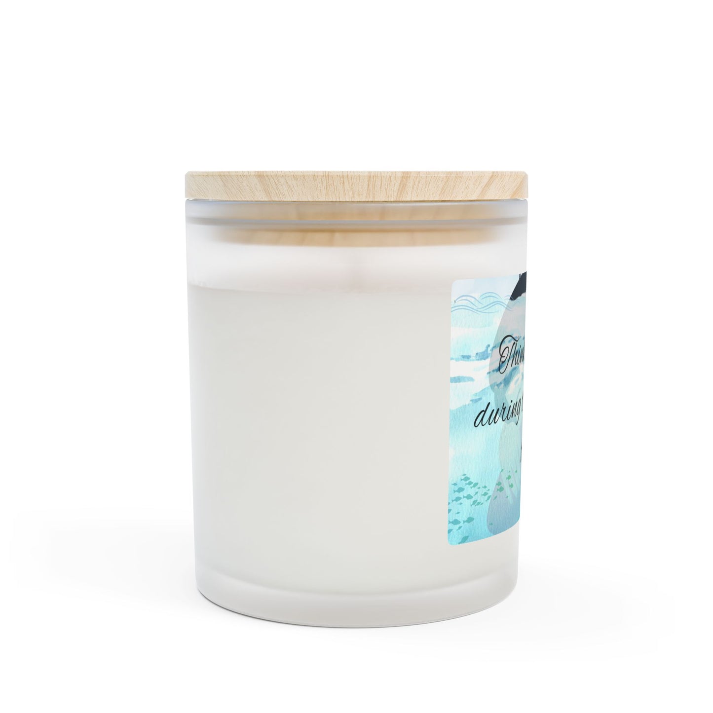 Frosted Glass Candle - Thinking of You, Relaxing Home Decor, Thoughtful Gift, Aromatherapy Candle, Scented Candle for Comfort