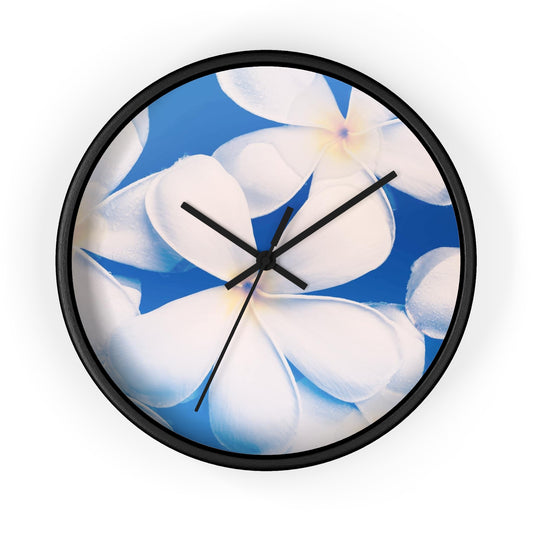 Serene Floral Wall Clock Perfect for Home Decor, Living Room