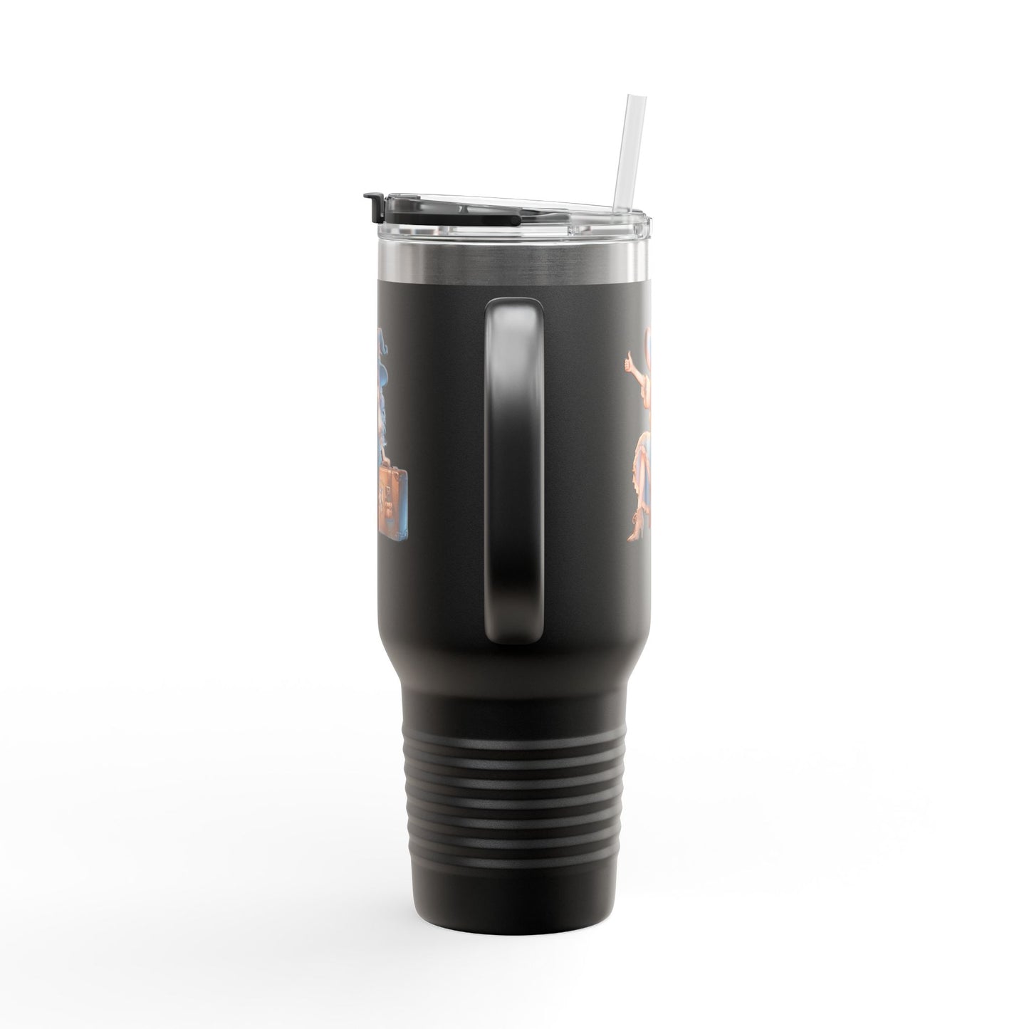 Stylish Insulated Travel Mug, 40oz: Perfect for Coffee Lovers, On-the-Go Drinks, Eco-Friendly, Gift for Her, Unique Travel Accessory