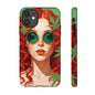 Vibrant Phone Case with Retro Greenery Design, Trendy Case for Casual Look, Gift for Her, Summer Vibes, Unique Phone Accessory