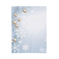 Holiday Snowflake Velveteen Plush Blanket — Gold Ornament Winter Throw