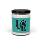 Paw Print Scented Soy Candle - Perfect for Pet Lovers, Home Decor, Gifts, Aromatherapy, Dog & Cat Owners