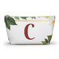 Copy of Personalized Floral Accessory Pouch, Makeup Bag, Gift for Her, Initial Pouch, Travel Organizer, Custom Cosmetic Bag
