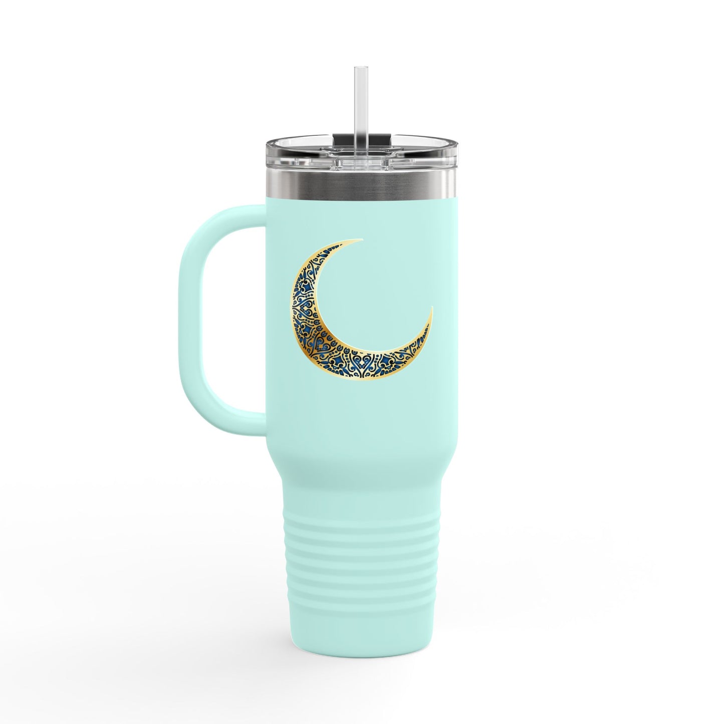 Sparkling Crescent Moon Travel Mug - 40oz Insulated Drinkware, Perfect for Coffee Lovers, Outdoor Adventures, Gifts for Her, Birthday, [...]