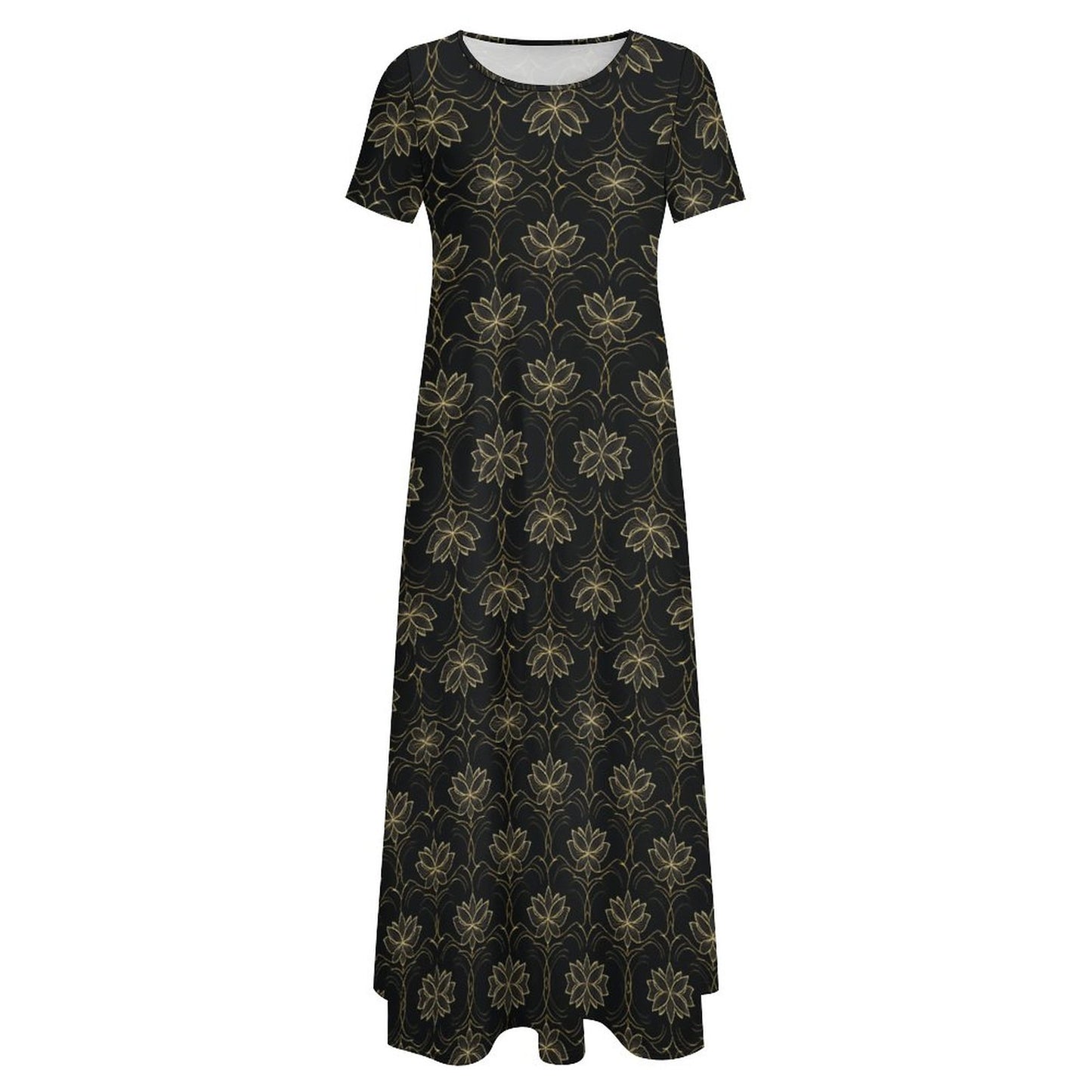 Round Neck Short Sleeve Dress