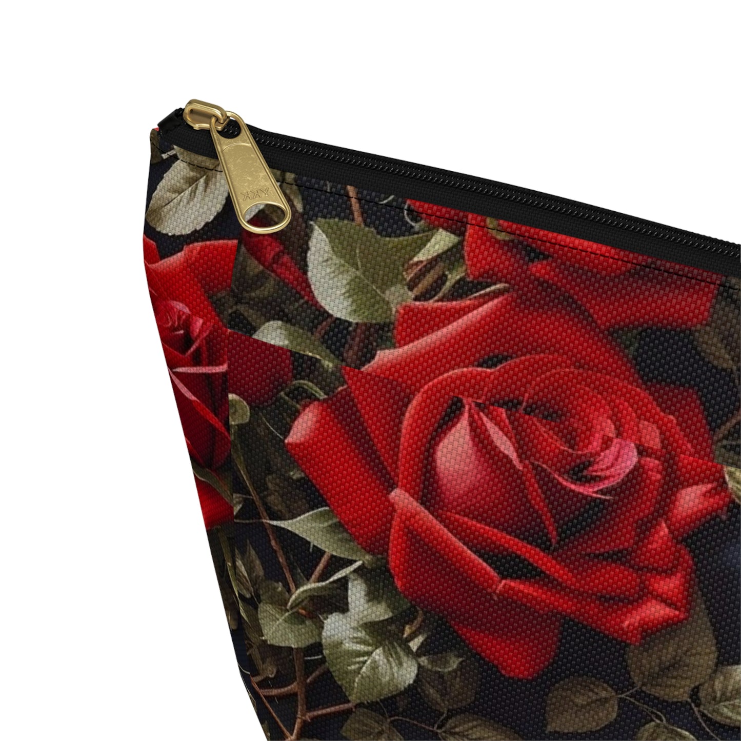 Elegant Floral Accessory Pouch | Makeup Bag, Travel Organizer, Gift for Her, Rose Design, Toiletry Case, Cosmetic Pouch
