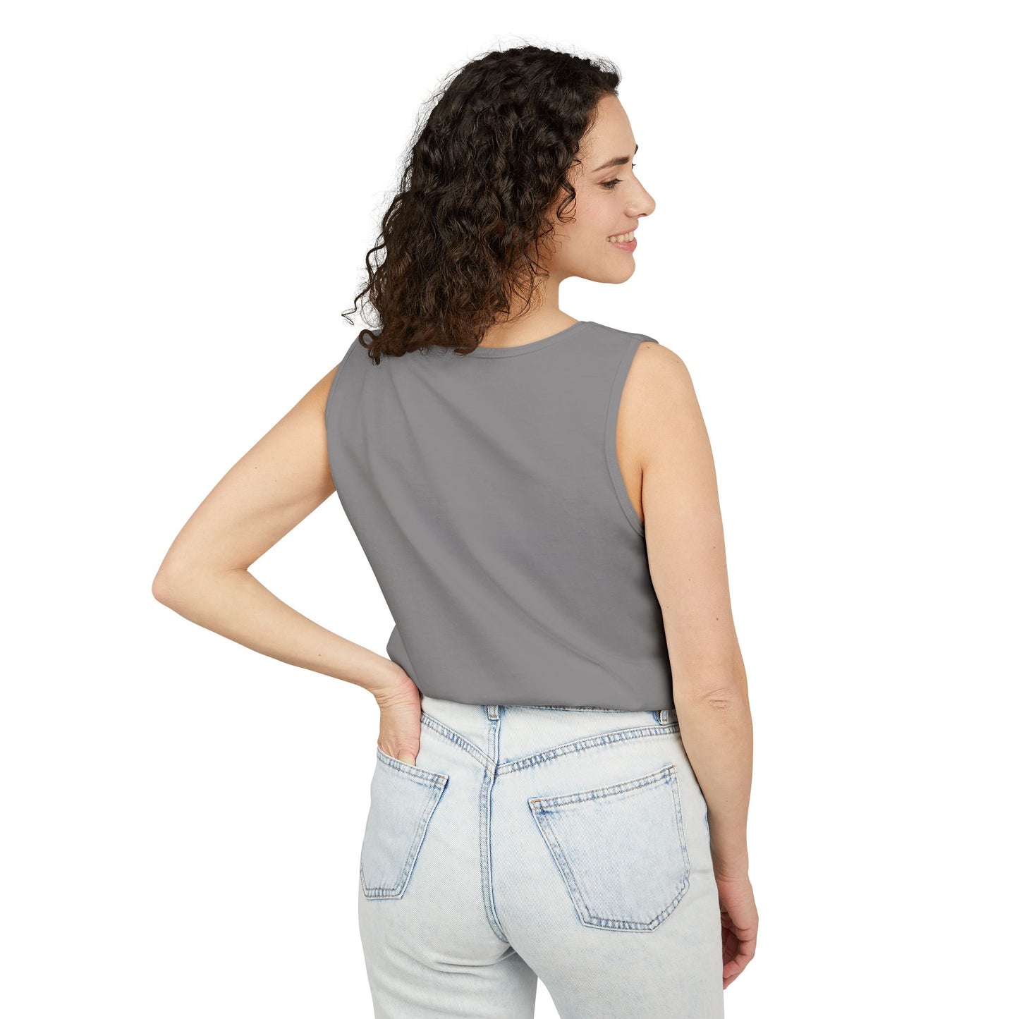 Garment-Dyed Tank Top - Beach Vibes, Summer Essential, Casual Wear, Gift for Ocean Lovers, Relaxed Style