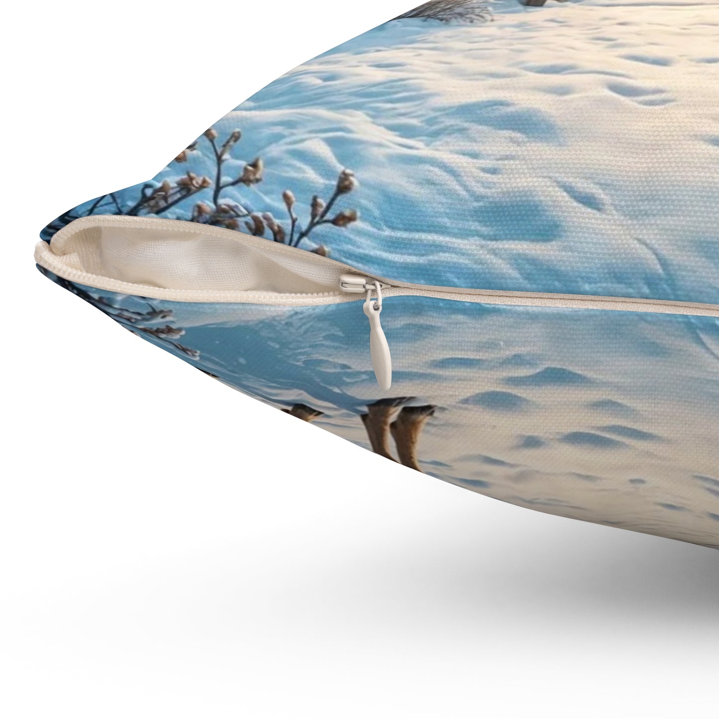 Cozy Winter Decor Pillow, Holiday Home Accent, Reindeer Design Cushion, Festive Throw Pillow, Christmas Gift Idea