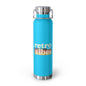 Retro Vibes Insulated Water Bottle, 22oz - Trendy Travel Flask, Stylish Hydration Gift for Fitness Lovers, Eco-Friendly Beverage Container