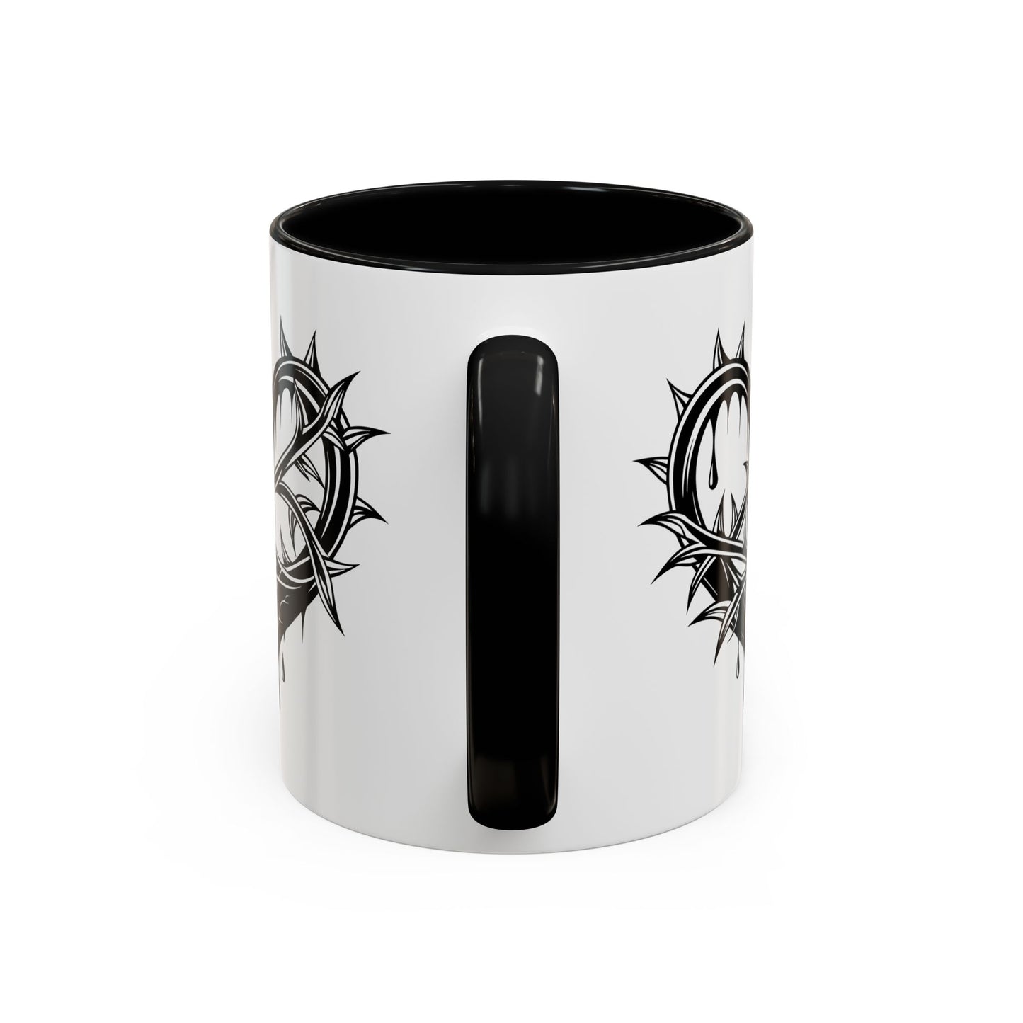 Gothic Heart Mug, Unique Art Coffee Cup for Gifting, Gothic Home Decor, Perfect for Friends, Gothic Style Drinkware