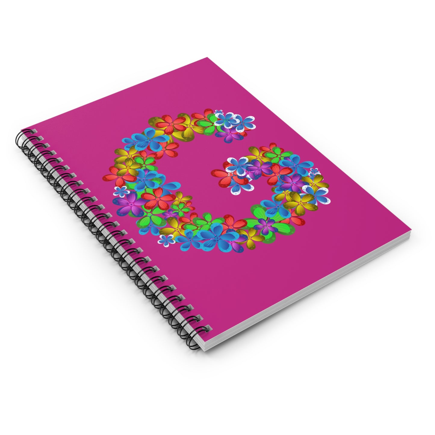 Floral Personalized Spiral Notebook, Colorful Journal for Students, Gift for Writers, Cute School Supplies, Summer Vibes