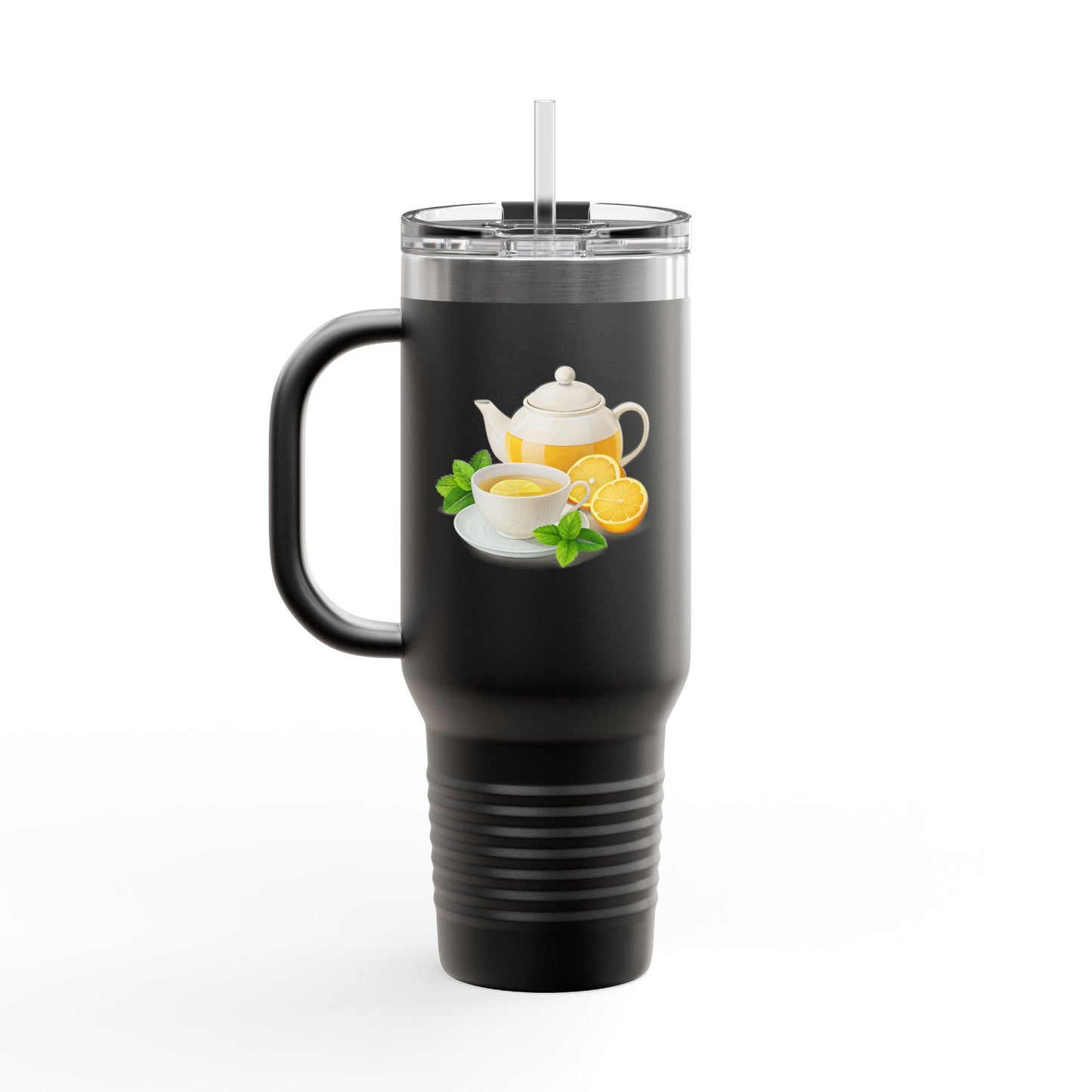 Lemonade Insulated Travel Mug, Perfect for Hot Drinks, Summer Picnics, Outdoor Adventures, Gifts for Tea Lovers, 40oz