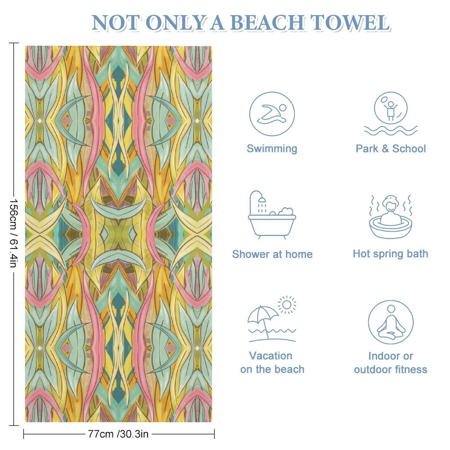 Beach Towel-61.4"x30.3"/156x77cm