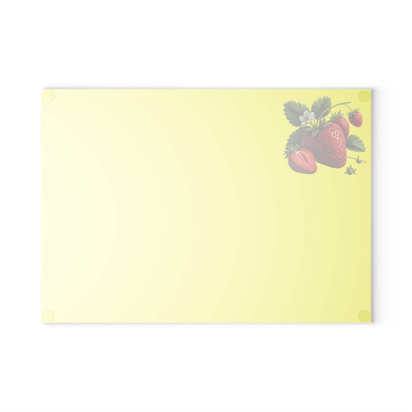 Vibrant Strawberry Glass Cutting Board - Kitchen Decor