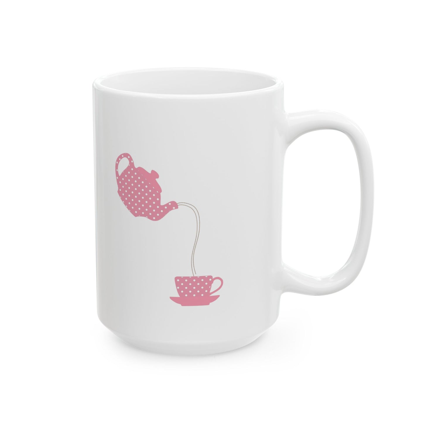 Charming Pink Teapot Ceramic Mug | Perfect for Tea Lovers, Gift for Mother's Day, Birthday, Kitchen Decor, Cozy Evenings