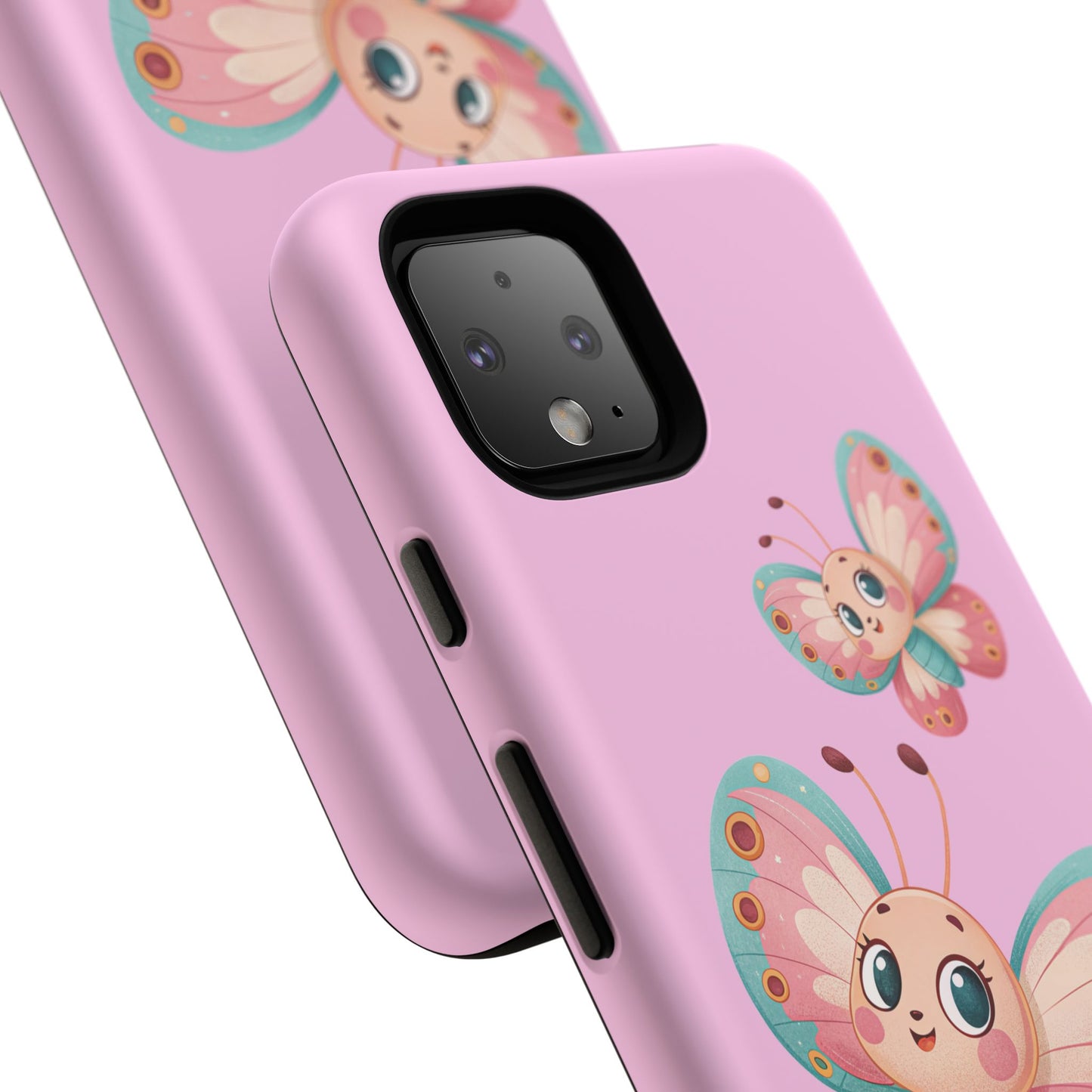 Cute Butterfly Phone Case, Tough Phone Cover, Girly Phone Accessory, Unique Gift for Her, Kids Phone Case, Floral Design Case