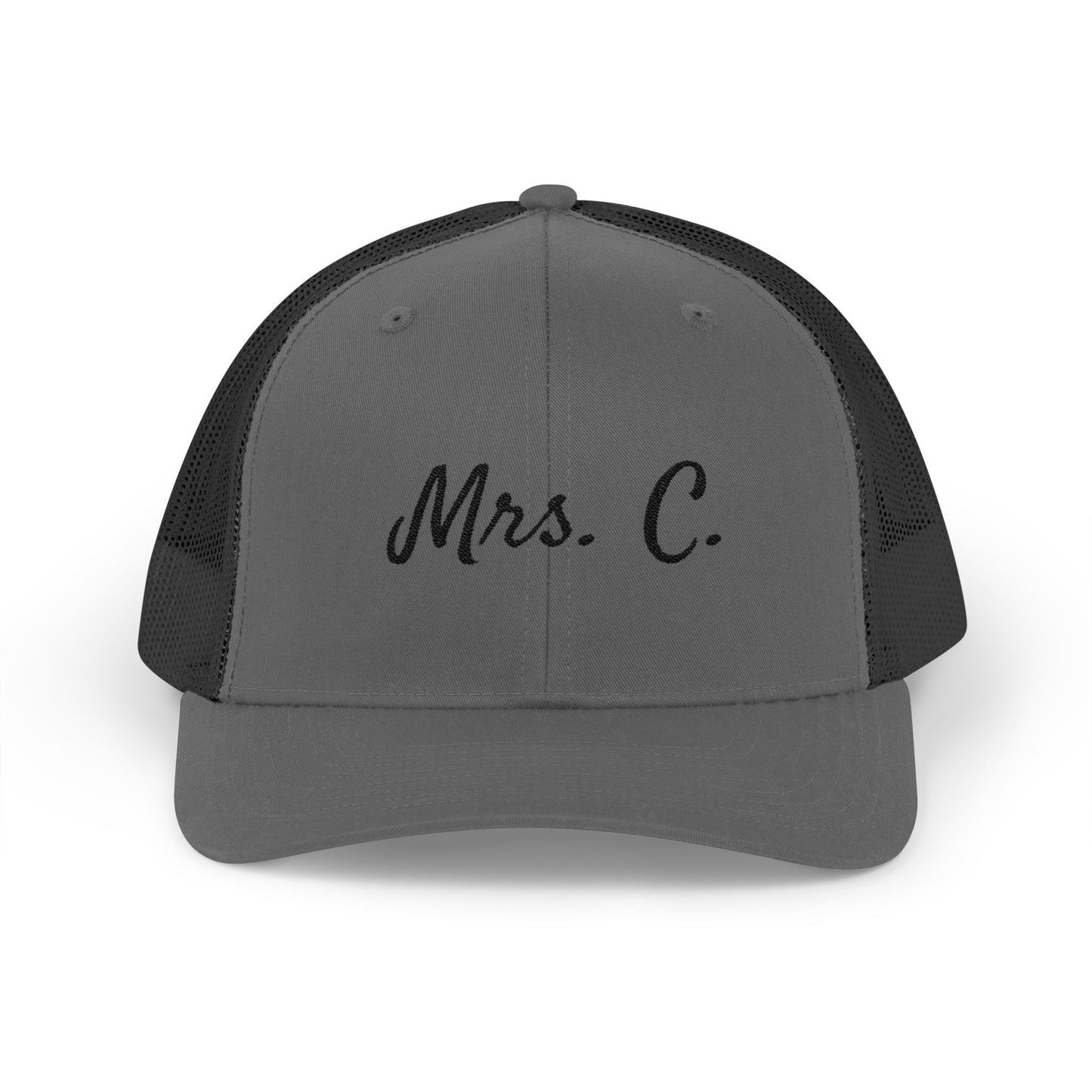 Mrs. C. Snapback Trucker Cap for Newlyweds, Wedding Gift, Bride Hat, Personalized Cap, Casual Style Accessories