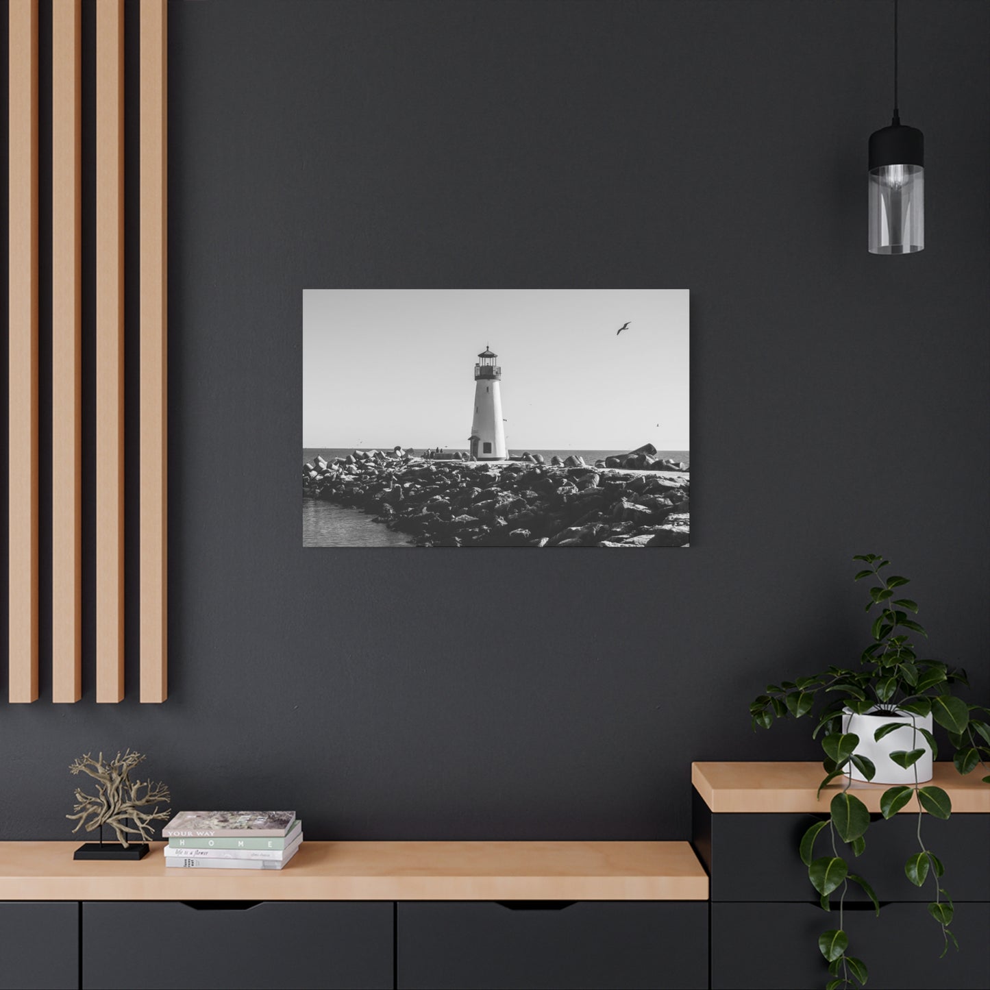 Matte Canvas, Stretched, 1.25" - Lighthouse