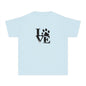 Youth Love Paw Tee - Perfect for Pet Lovers, Gifts for Kids, Animal Lovers, Birthday or Holiday Gift, Cute Casual Wear