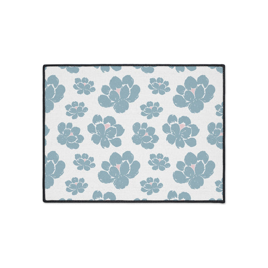 Floral Heavy Duty Floor Mat - Durable Entrance Rug, Non-Slip, Home Decor, Kitchen Textile, Gifts for Housewarming