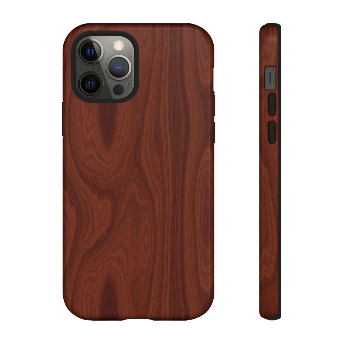 Wood Grain Phone Case, Stylish Tough Cases, Nature-Inspired Protective Cover, Unique Gifts for Him and Her, Eco-Friendly Tech Accessory