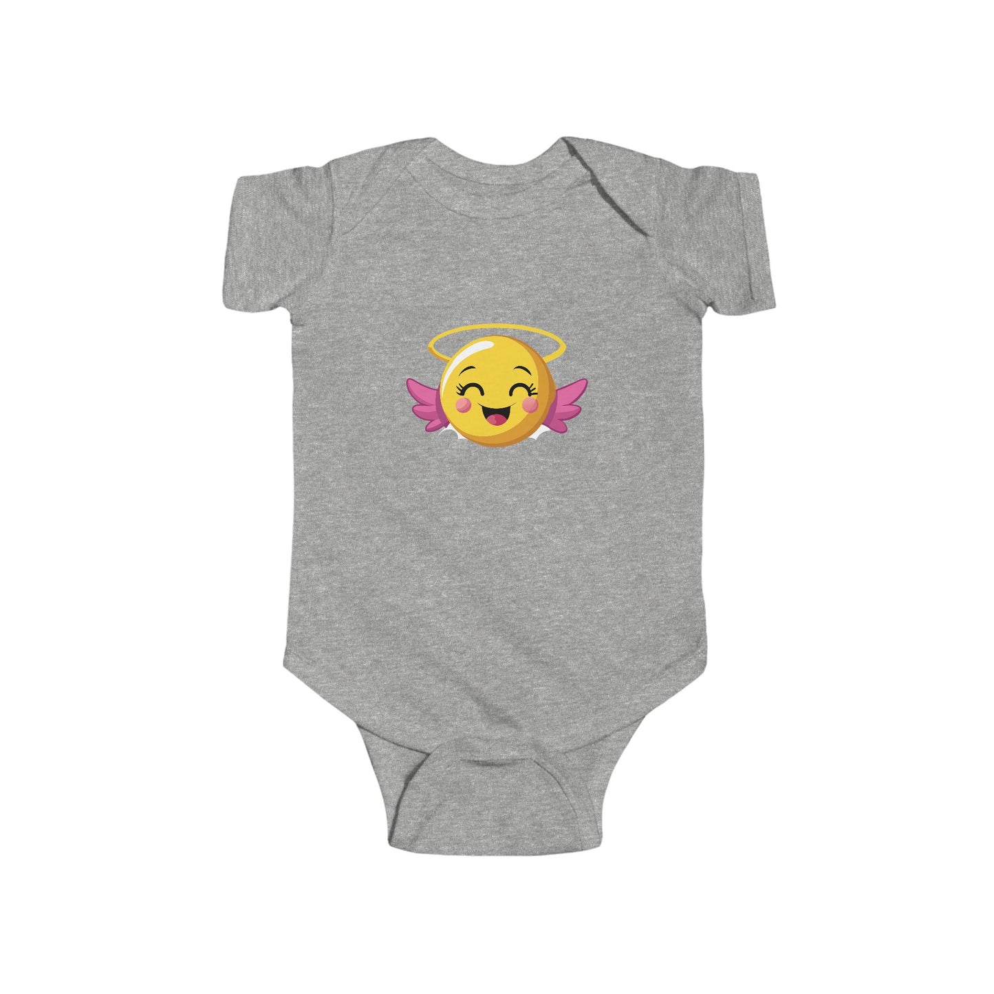 Angel Emoji Infant Bodysuit, Cute Baby Outfit, Newborn Gift, Baby Shower Gift, Funny Baby Clothes, Sweetie Bodysuit