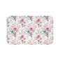 Floral Bath Mat - Cozy Home Decor, Bathroom Accessory, Gift for Her, Flower Pattern Rug, Spring Decor