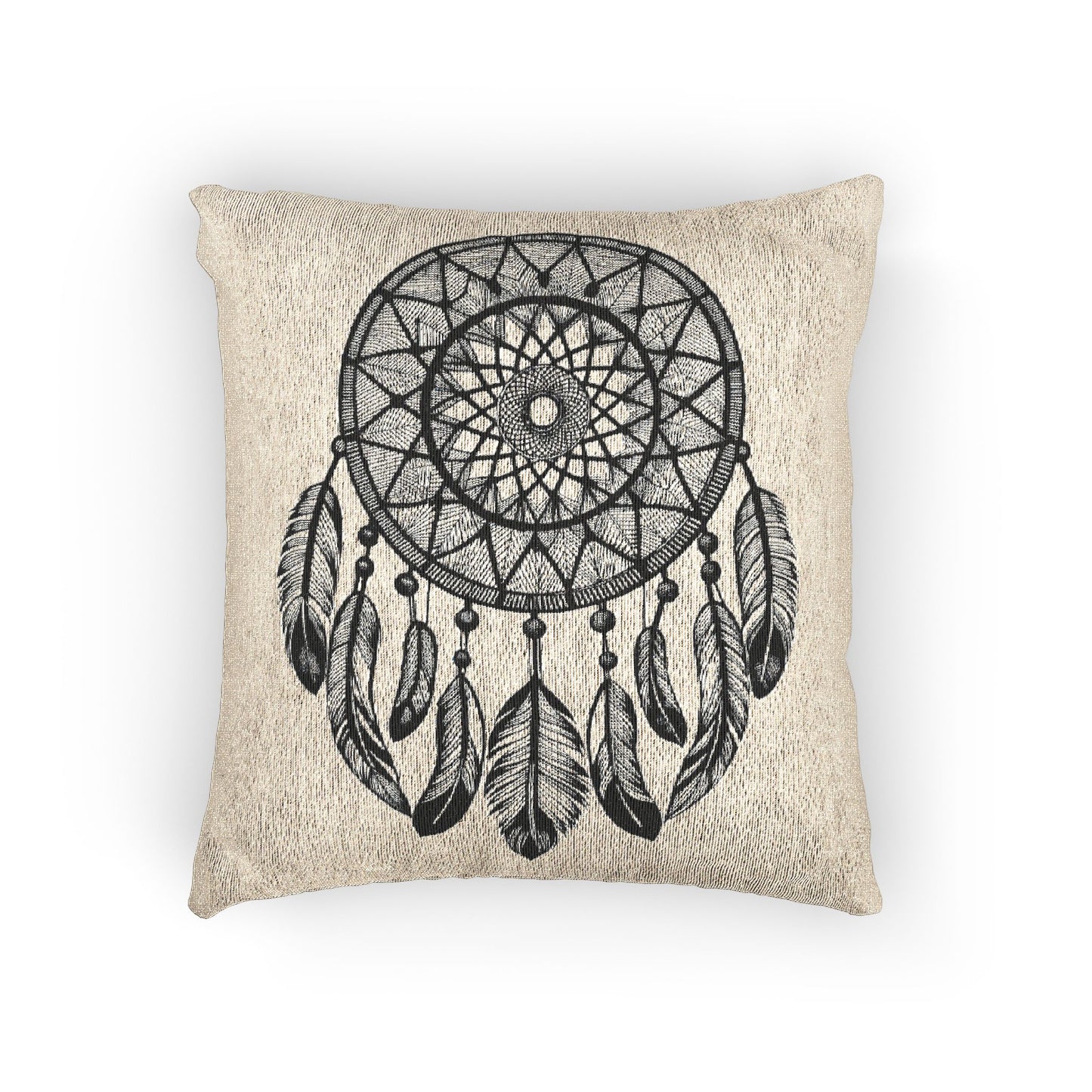 Boho Dreamcatcher Woven Pillow - Cozy Decor for Spiritual Spaces