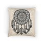 Boho Dreamcatcher Woven Pillow - Cozy Decor for Spiritual Spaces