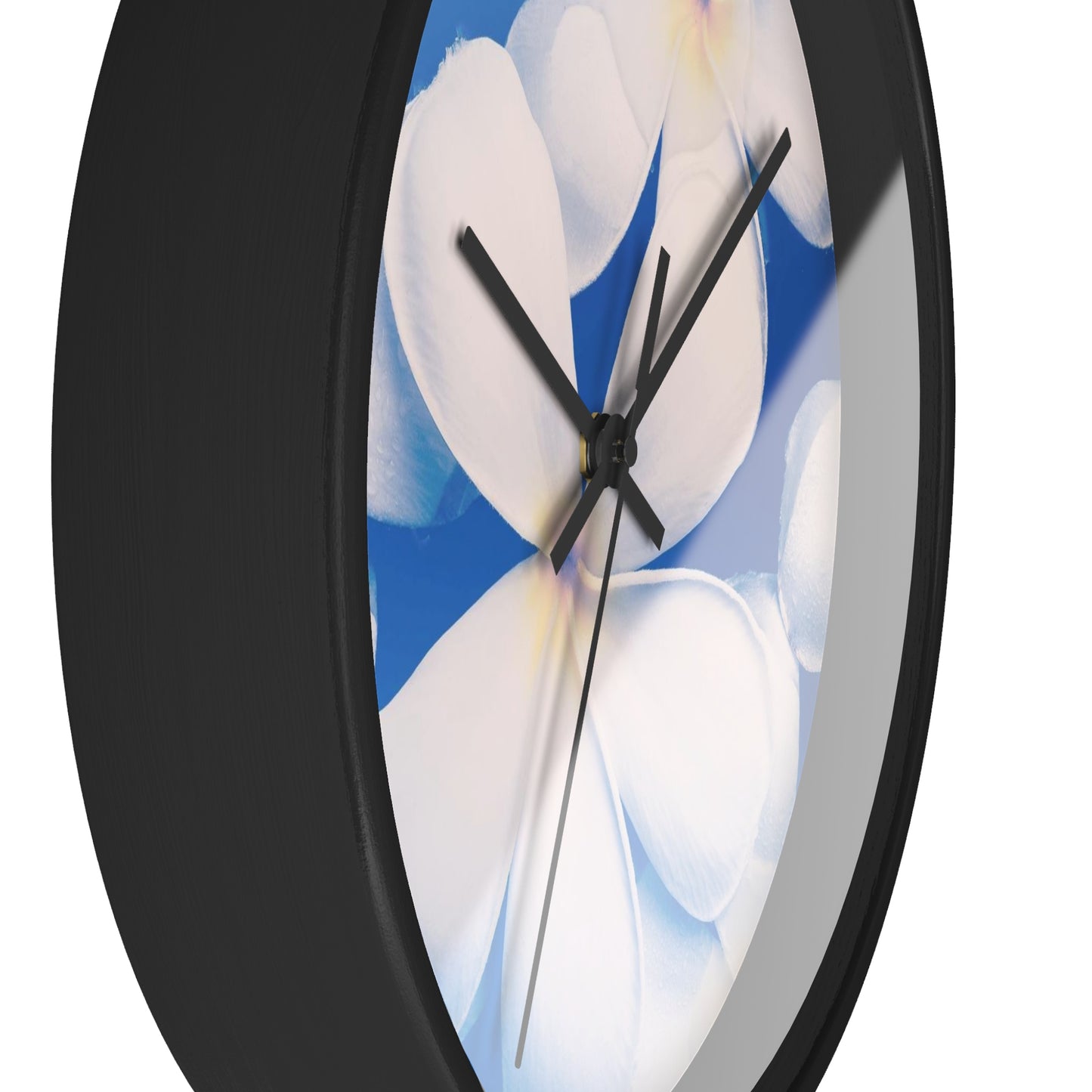 Serene Floral Wall Clock Perfect for Home Decor, Living Room