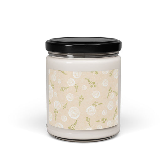 Delicate Floral Scented Soy Candle | Eco-Friendly Home Decor, Relaxation Gift, Aromatherapy Candle, Wedding Favors, Self-Care Treat