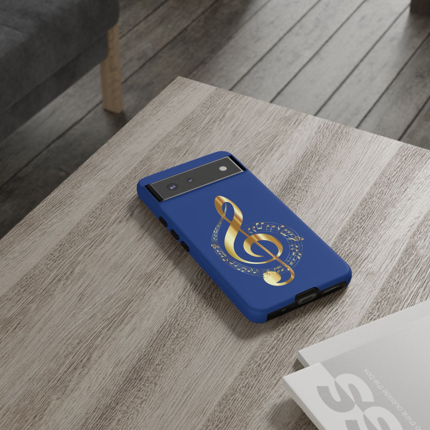 Tough Cases Blue and Gold Musical Note