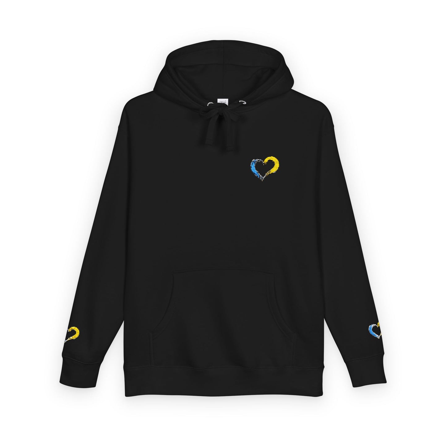 Colorful Heart Unisex Fleece Hoodie | Cozy Gift for Friends, Valentine's Day, Anniversary, Casual Wear, Spring Fashion
