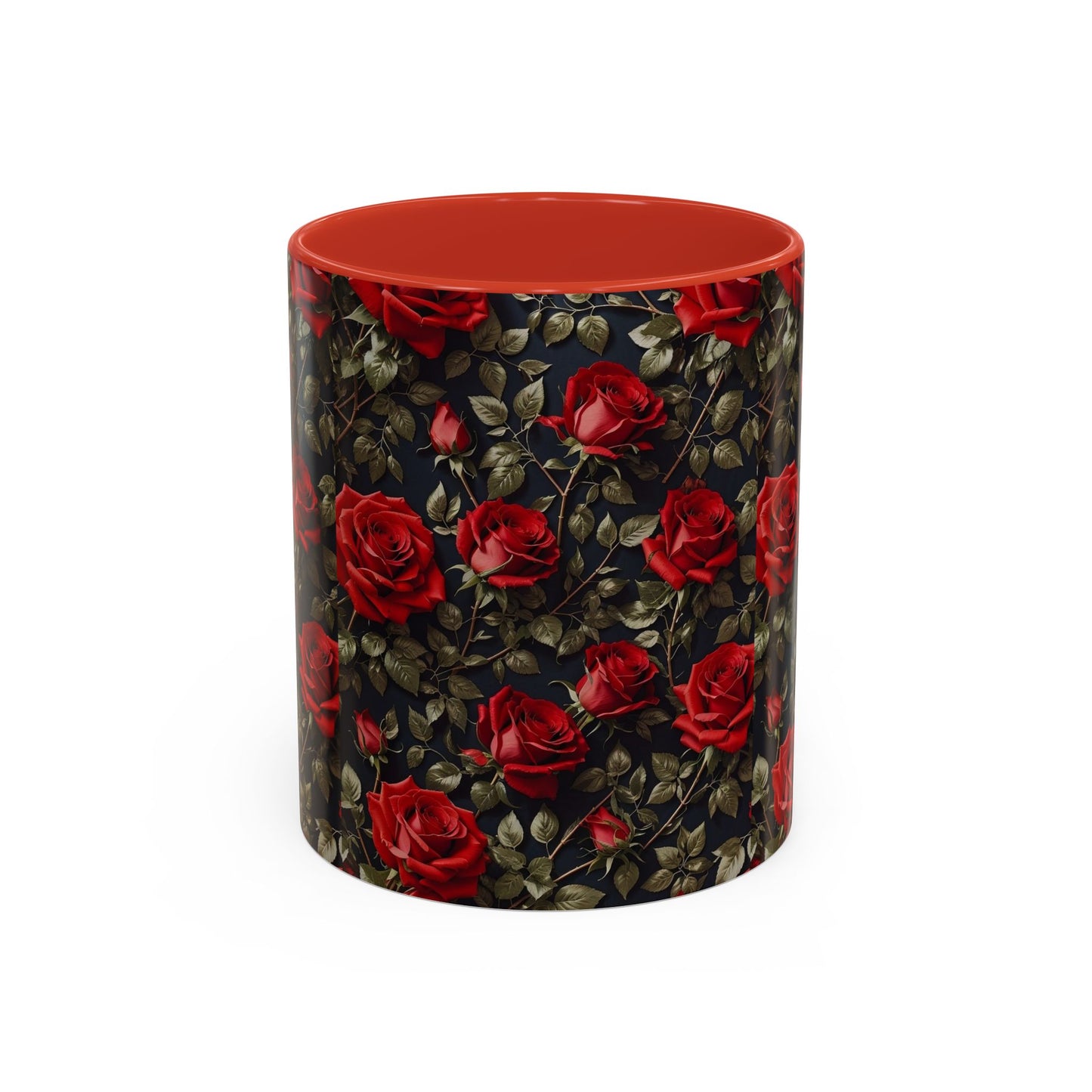 Elegant Floral Accent Coffee Mug - Black Rose Design, Gift for Her, Home Decor, Coffee Lovers, Mother's Day, Birthday