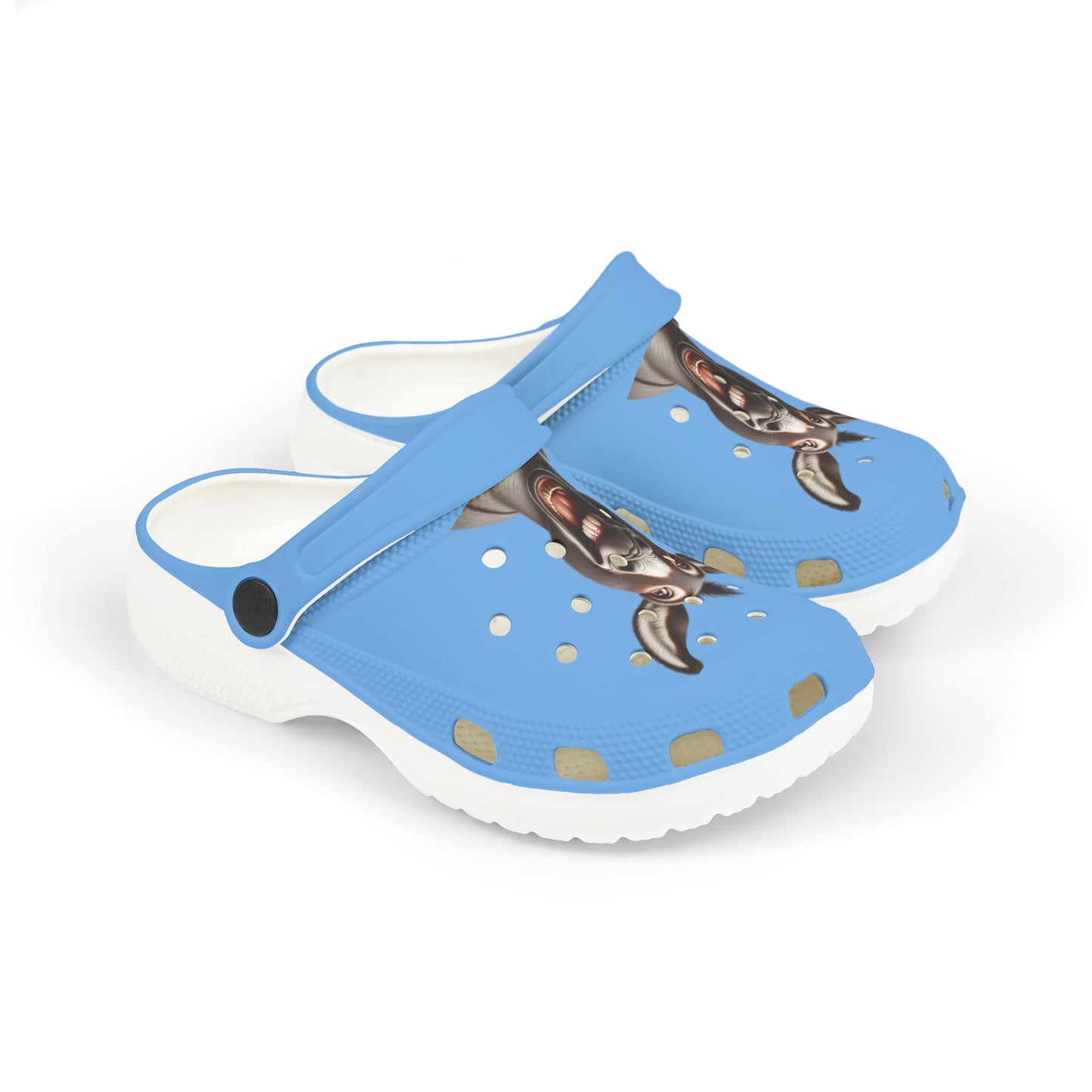 Playful Kids' EVA Foam Clogs - Fun Goat Design, Summer Footwear, Gift for Boys/Girls, Beachwear, Casual Shoes
