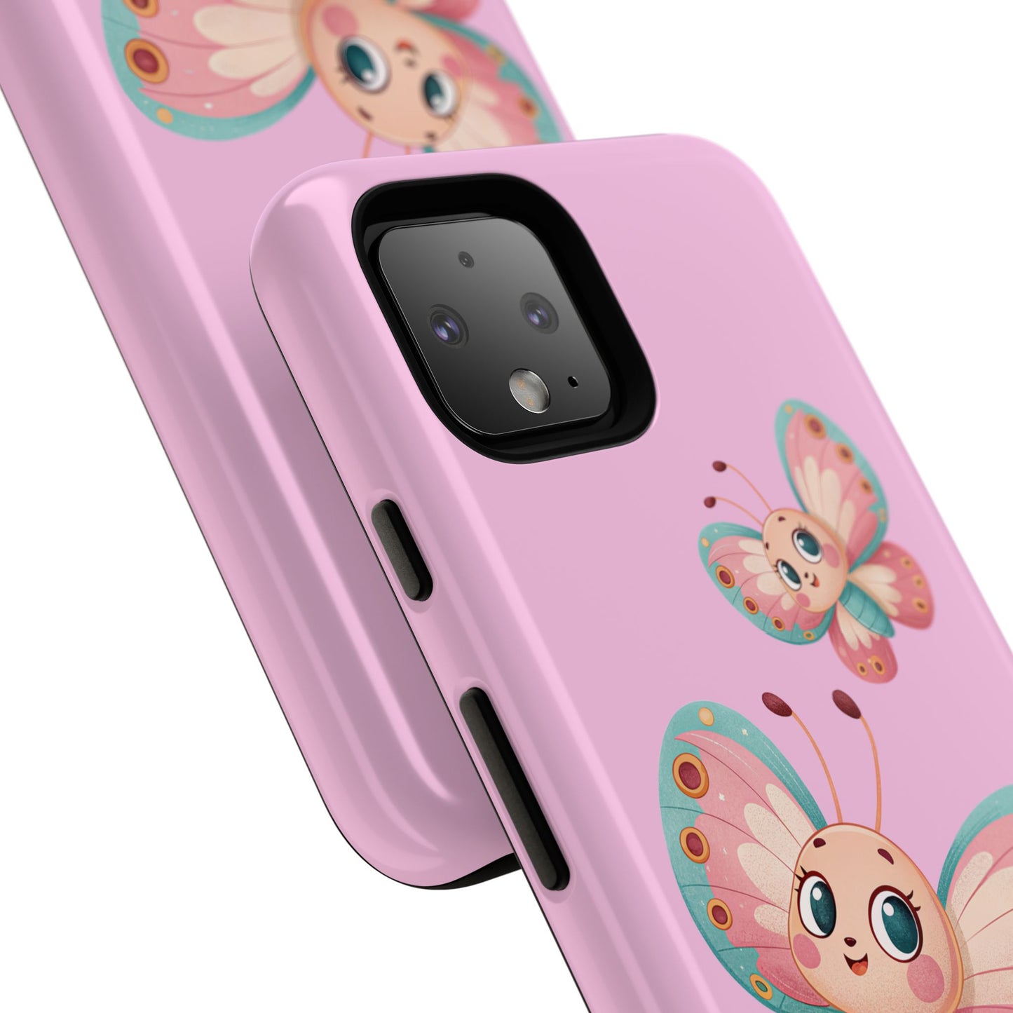 Cute Butterfly Phone Case, Tough Phone Cover, Girly Phone Accessory, Unique Gift for Her, Kids Phone Case, Floral Design Case