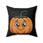 Cute Pumpkin Throw Pillow for Fall Decor, Halloween Decorative Pillow, Cozy Couch Cushion, Autumn Home Accessory, Thanksgiving Gift