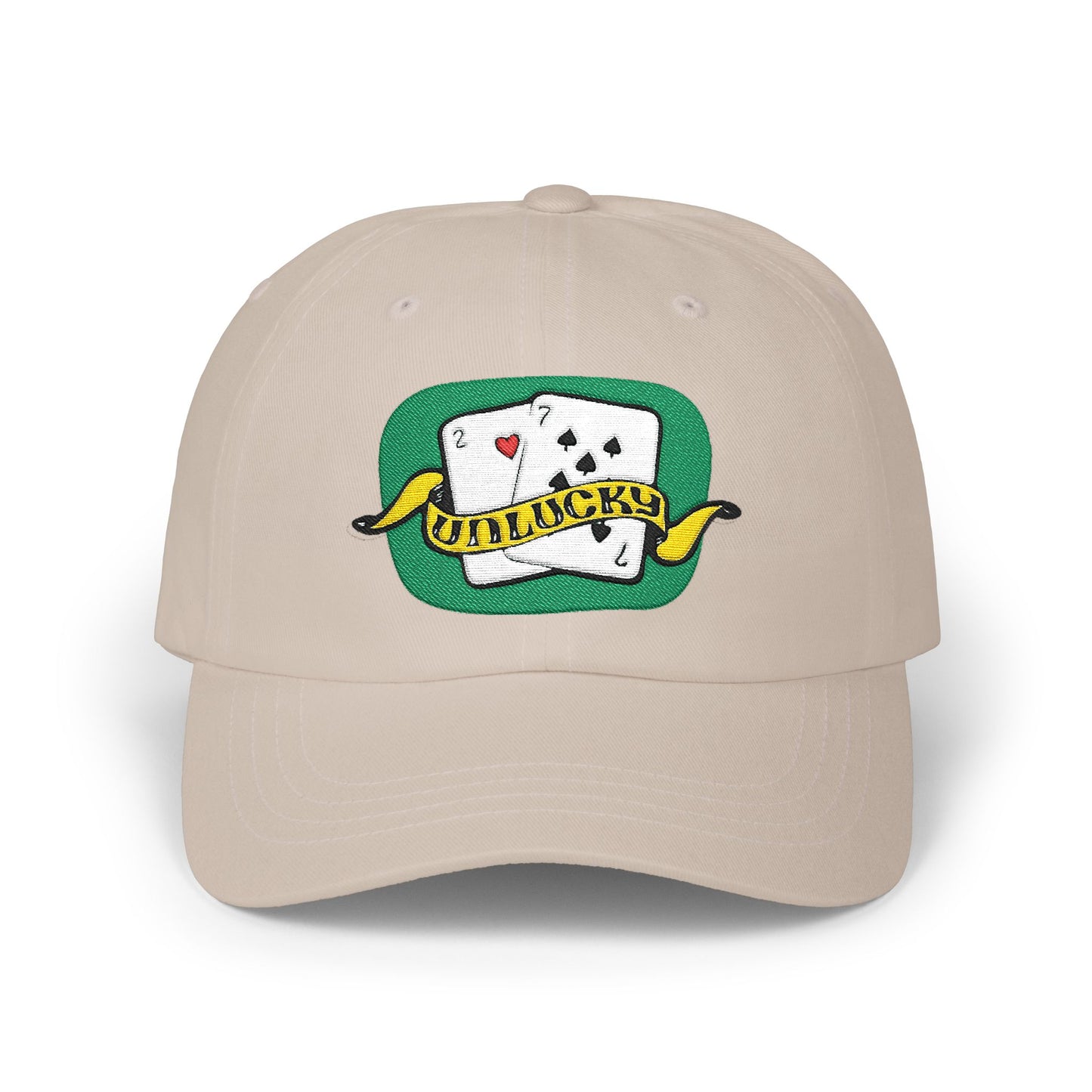 Dad Cap — 'UnLucky' Playing Cards Embroidered Baseball Hat