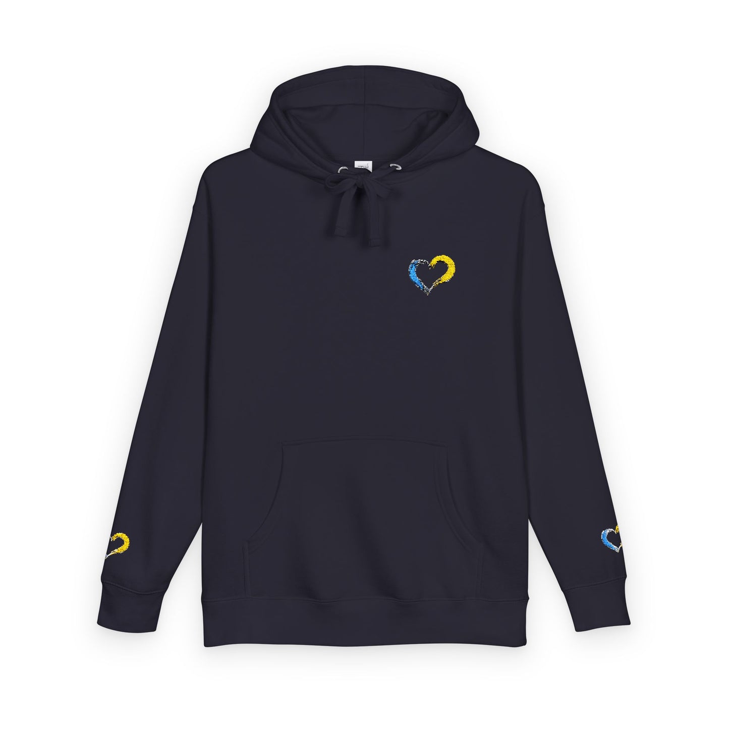 Colorful Heart Unisex Fleece Hoodie | Cozy Gift for Friends, Valentine's Day, Anniversary, Casual Wear, Spring Fashion